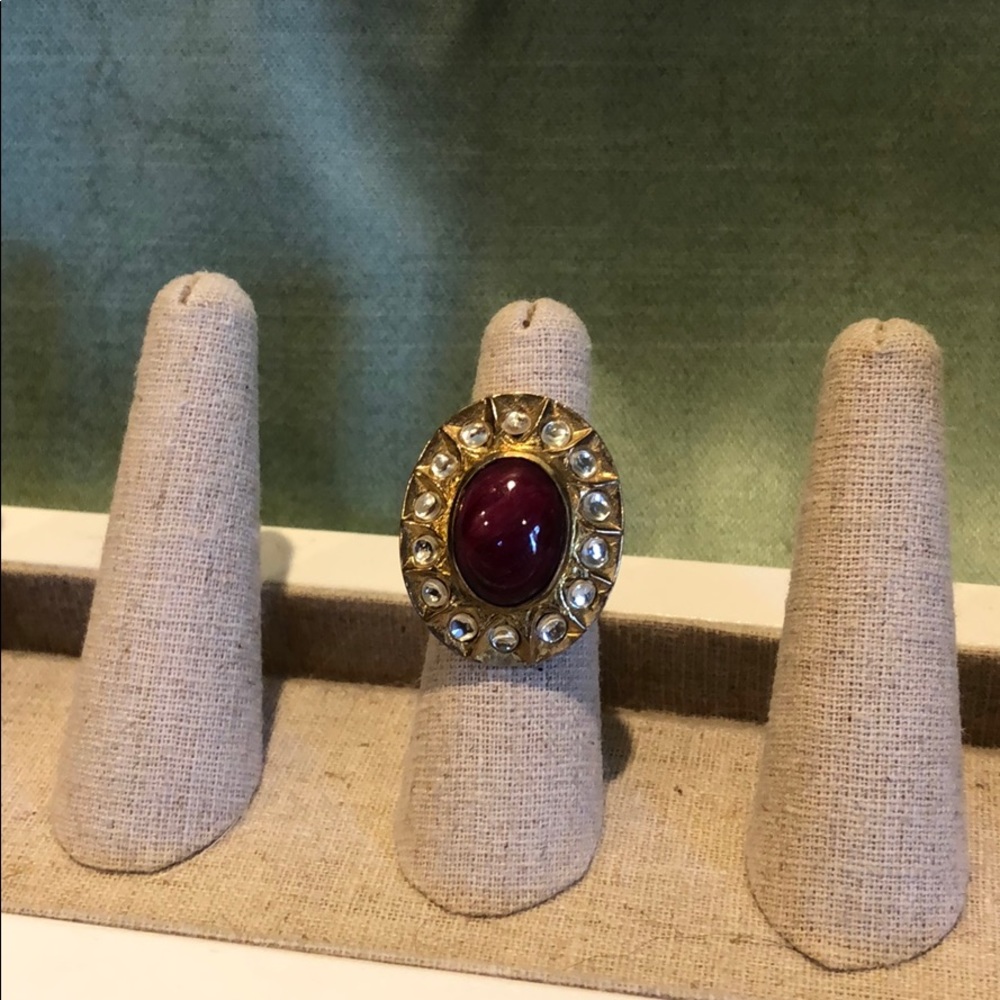 Priya Ruby Ring - Picture 2 of 3